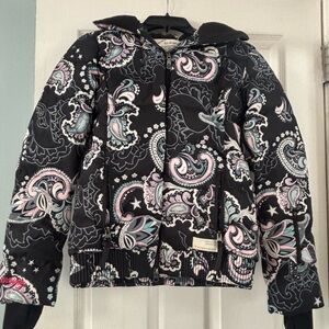 Odd Molly Puffer SKI , paisley, , thumb hole cuffs.